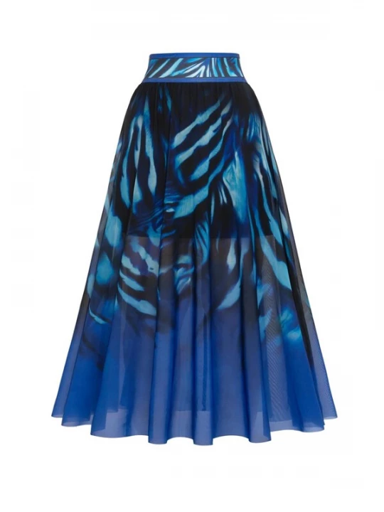 Foto van product JIORO Rok 'SHADES OF BLUE' blauw