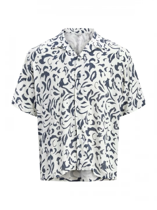 Foto van product JJ Rebel Overhemd 'JREBBLOSSOM' donkerblauw / wit