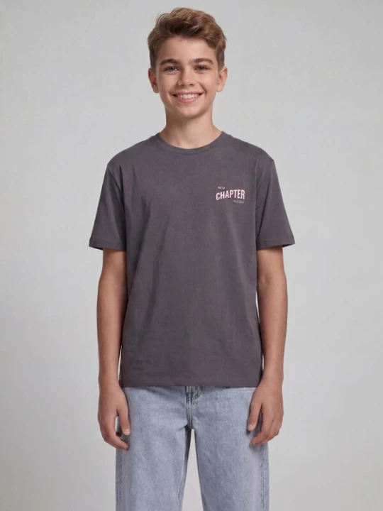 Foto van product JJ Rebel Shirt 'JREBELIJAH' donkergrijs / oudroze