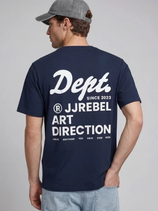 Foto van product JJ Rebel Shirt 'JREBELIJAH' navy / wit