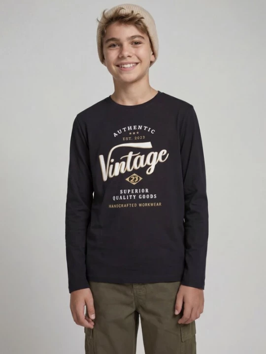 Foto van product JJ Rebel Shirt 'JREBFELIX' beige / zwart / wit