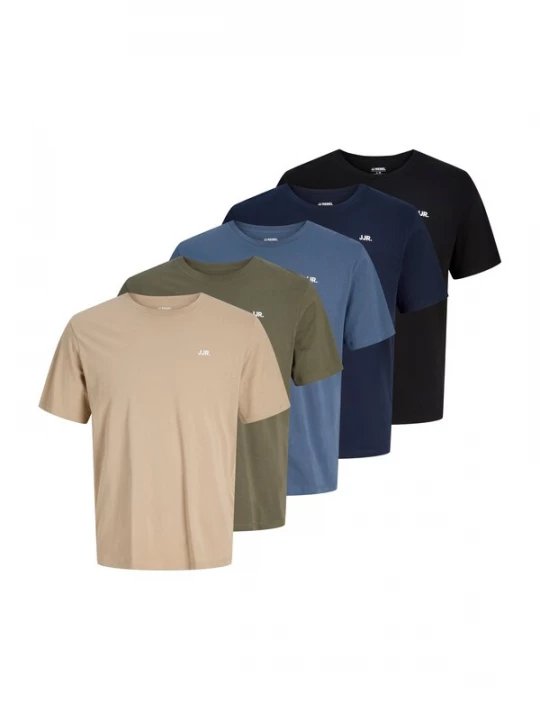 Foto van product JJ Rebel Shirt 'JREBREBEL' marine / saffier / lichtbruin / olijfgroen / zwart