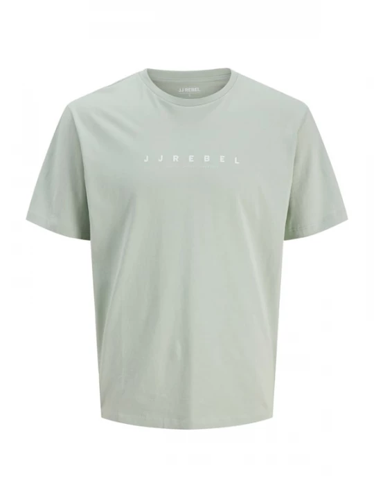 Foto van product JJ Rebel Shirt 'JREBROCKY' stone grey / wit