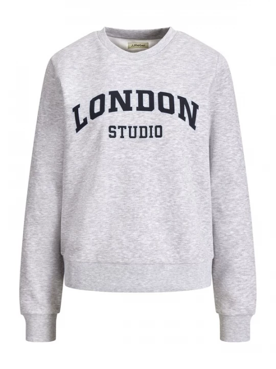 Foto van product JJ Rebel Sweatshirt 'JREBWOHIO' grijs gemêleerd / zwart