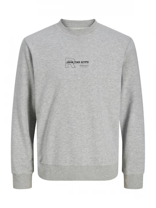 Foto van product JJ Rebel Sweatshirt 'JREBZAKI' lichtgrijs / zwart