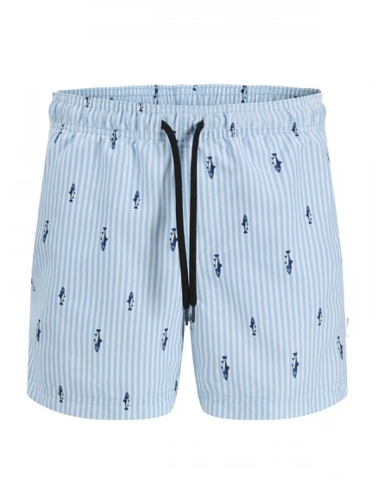 Foto van product JJ Rebel Zwemshorts 'JREBHAWAII' marine / lichtblauw / wit
