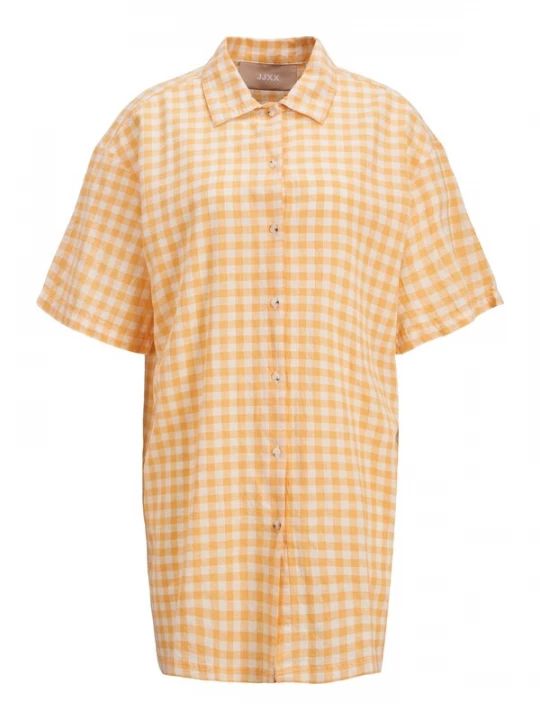 Foto van product JJXX Blouse 'Christel' lichtoranje / wit