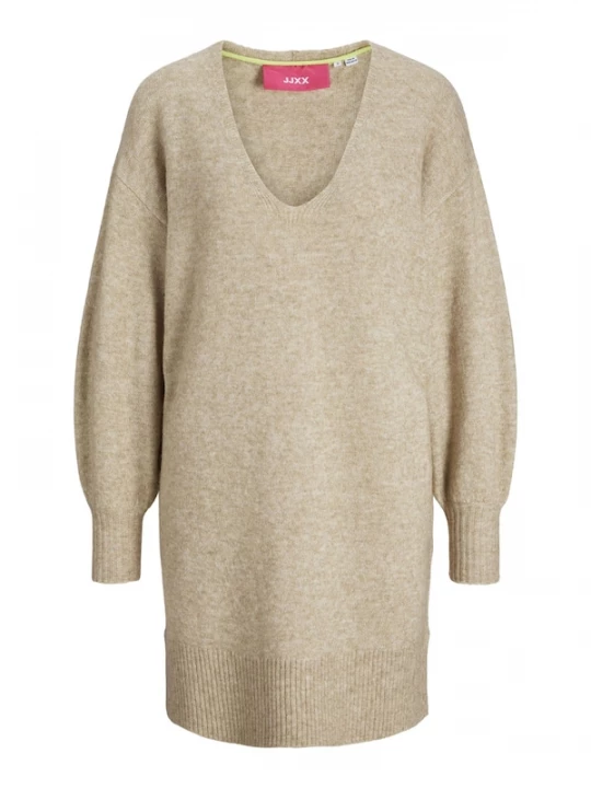 Foto van product JJXX Gebreide jurk 'JXEffie' beige gemêleerd