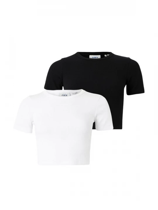 Foto van product JJXX Shirt 'JXFLORIE' zwart / wit
