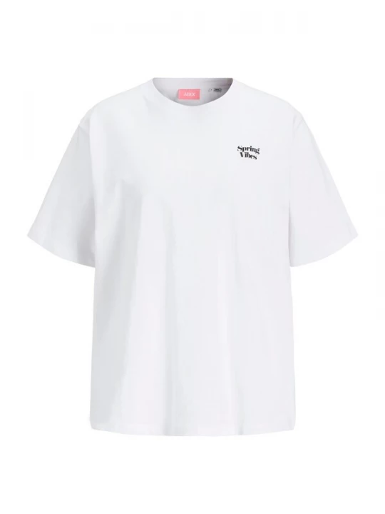 Foto van product JJXX Shirt 'JXFruity' riet / kersrood / zwart / wit