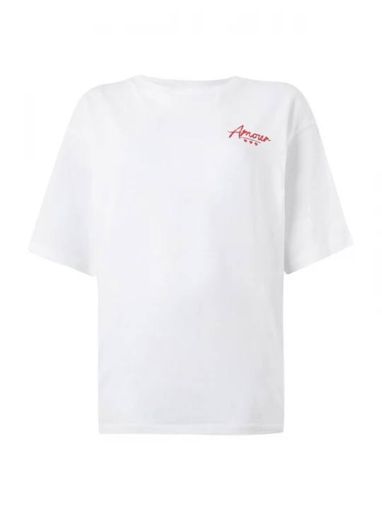 Foto van product JJXX Shirt 'JXVALENTINE' rood / wit