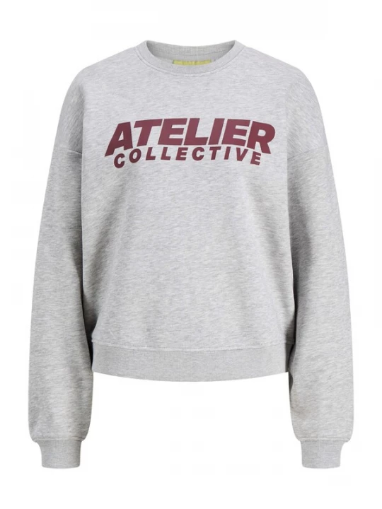 Foto van product JJXX Sweatshirt 'JXJACKIE' grijs / kersrood
