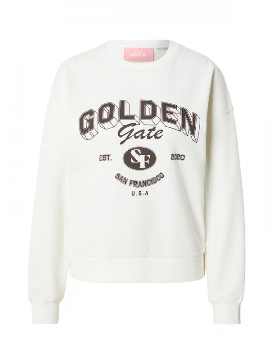 Foto van product JJXX Sweatshirt 'JXMERLE' crème / chocoladebruin
