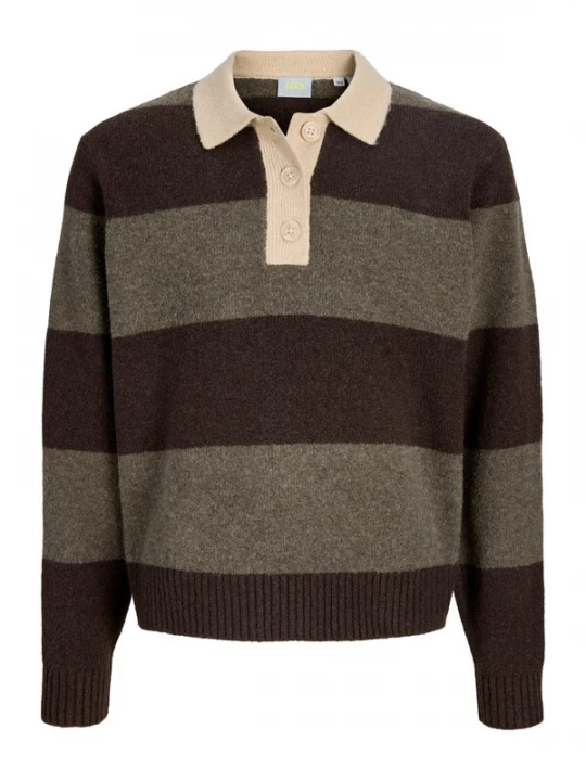 Foto van product JJXX Trui 'JXRUBY' lichtbeige / bruin / bruin gemêleerd