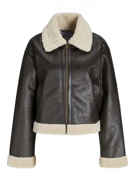 Foto van product JJXX Tussenjas 'JXSVEA' donkerbruin / wit
