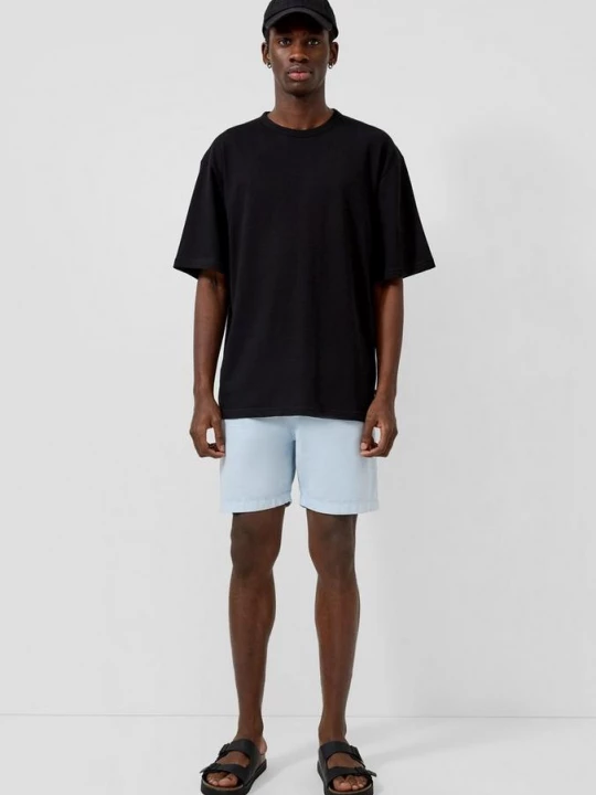 Foto van product Joggershort van linnenmix QS blauw