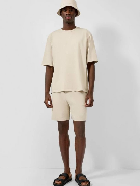 Foto van product Joggershorts van zware jersey QS beżowy