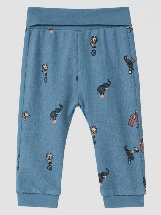 Foto van product Joggingbroek met all-over print in structuurjersey s.Oliver blauw