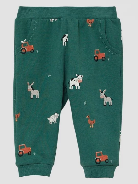 Foto van product Joggingbroek met all-over print s.Oliver groen