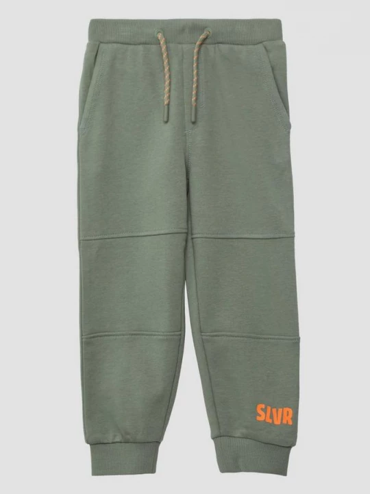 Foto van product Joggingbroek met print en wijdteverstelling s.Oliver olijfgroen