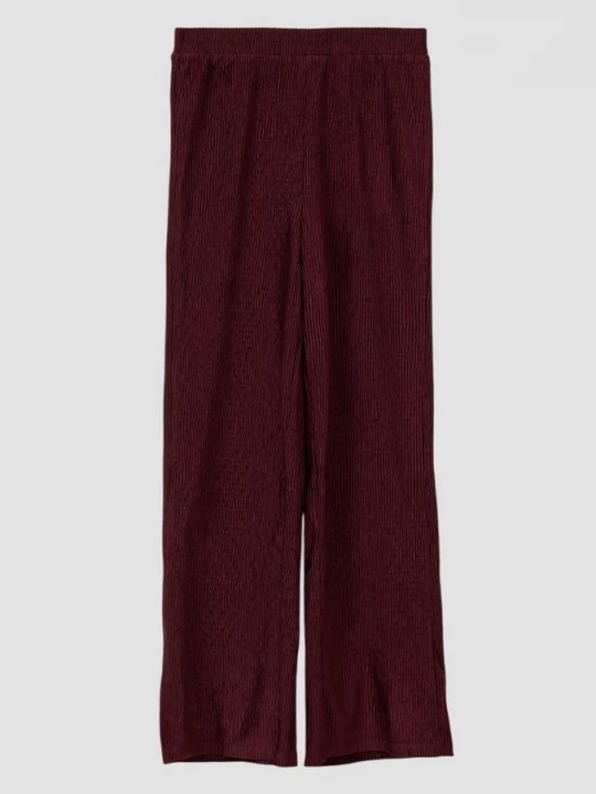 Foto van product Joggingbroek met wijde pijpen en fluweelachtige textuur s.Oliver rood