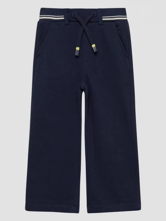 Foto van product Joggingbroek met wijde pijpen en steekzakken s.Oliver blauw