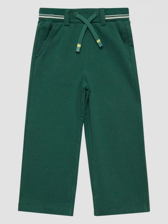 Foto van product Joggingbroek met wijde pijpen en steekzakken s.Oliver groen