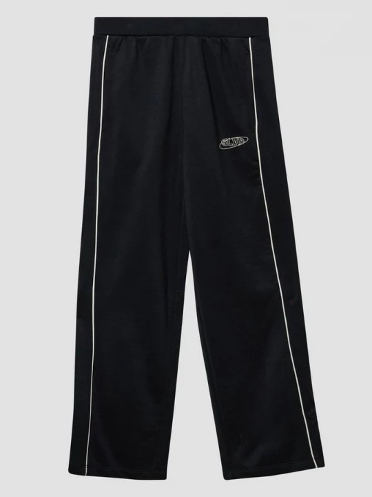 Foto van product Joggingbroek van sportieve sweatstof met wijde pijpen s.Oliver zwart