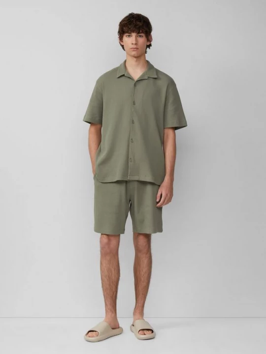 Foto van product Joggingbroek van wafelpiqué QS olijfgroen