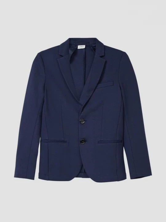 Foto van product Joggingjack van rekbare interlockjersey s.Oliver blauw