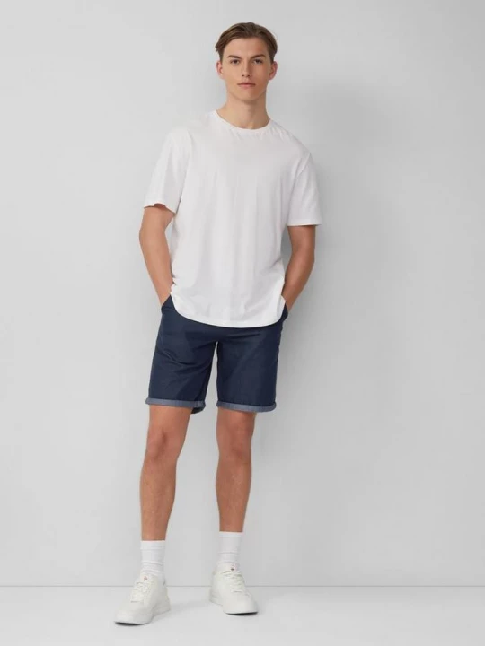 Foto van product John: Chino met vaste afslag QS blauw
