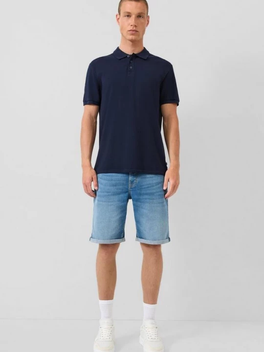 Foto van product John denim shorts / normale pasvorm / halfhoog QS blauw