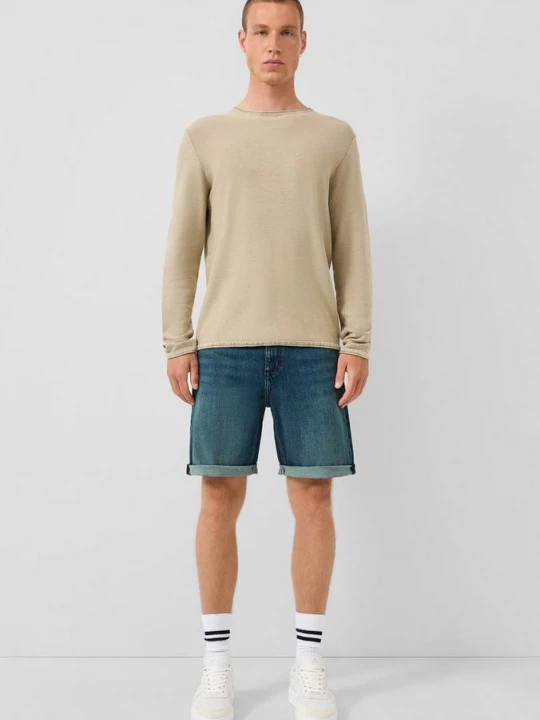 Foto van product John denim shorts / normale pasvorm / halfhoog QS blauw