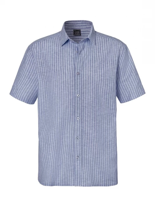 Foto van product JOHN DEVIN Overhemd duifblauw / wit
