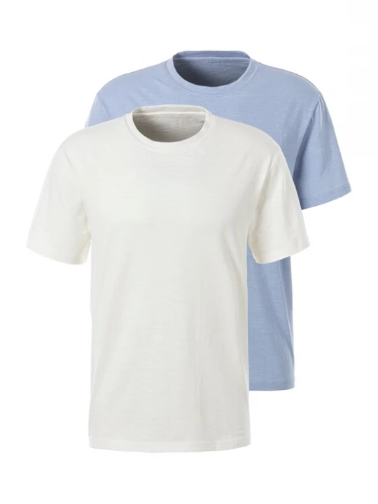 Foto van product JOHN DEVIN Shirt duifblauw / offwhite