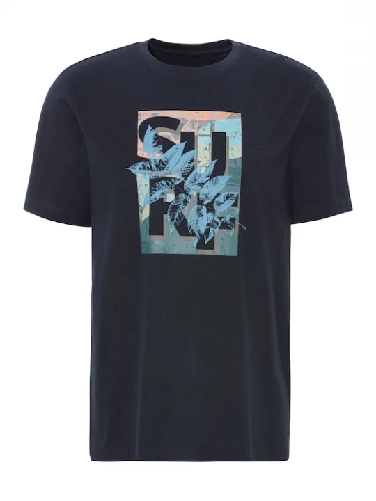Foto van product JOHN DEVIN Shirt navy / lichtblauw / oranje