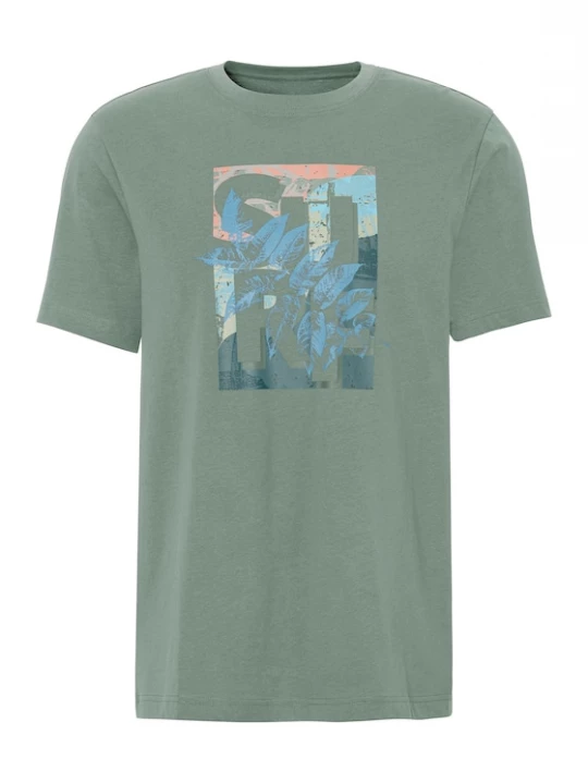 Foto van product JOHN DEVIN Shirt taupe / azuur / lichtgroen / zalm roze