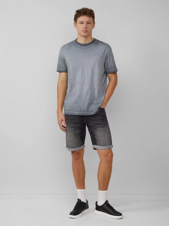 Foto van product John jeans shorts / normale pasvorm / halfhoog / comfort stretch QS grijs