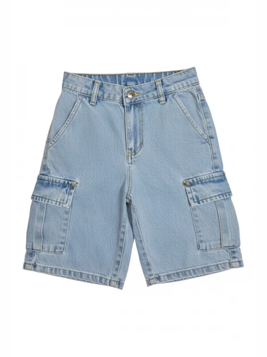 Foto van product John Richmond Broek 'Bermuda blu denim per bambino' blauw denim