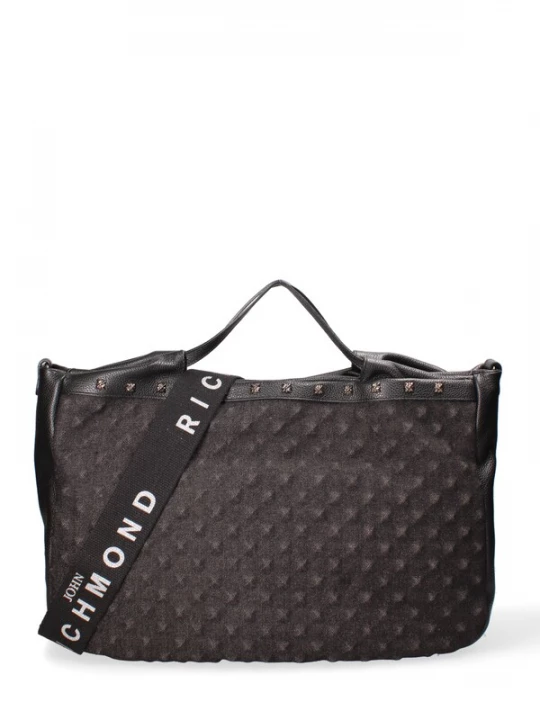 Foto van product John Richmond Handtas black denim / wit