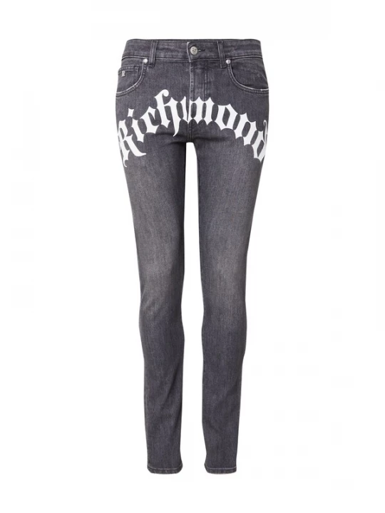 Foto van product John Richmond Jeans black denim / wit