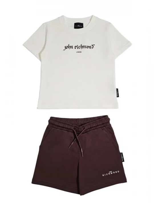 Foto van product John Richmond Set 'Completo bianco-marrone per bambino' wit