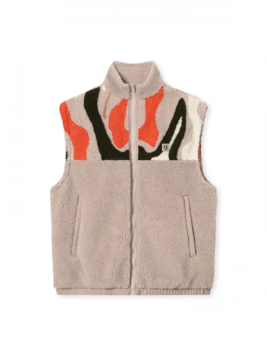 Foto van product Johnny Urban Bodywarmer 'Bryson' beige / crème / olijfgroen / oranje