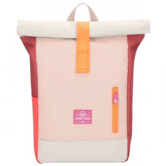 Foto van product Johnny Urban Rugzak 'Aaron' lichtgrijs / rosa / rood