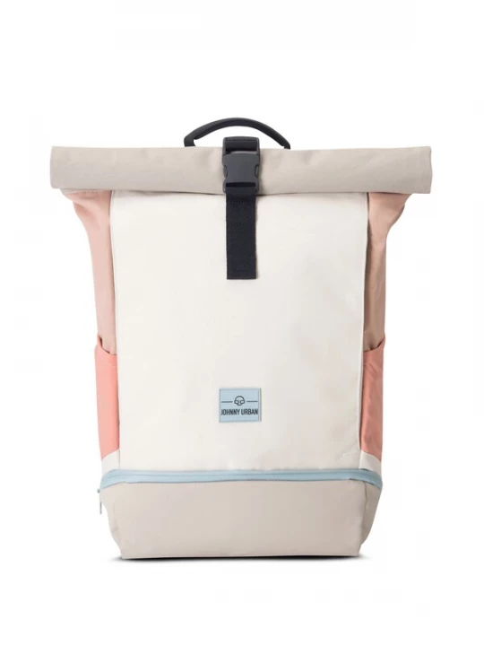 Foto van product Johnny Urban Rugzak 'Allen Medium' sand / lichtblauw / rosa / wit