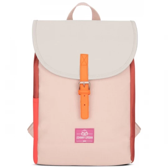 Foto van product Johnny Urban Rugzak 'Liam' lichtgrijs / pink / rosa / rood