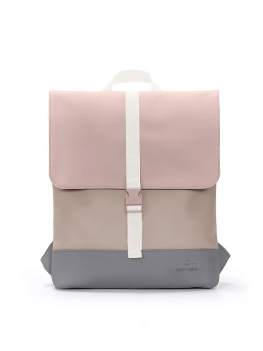 Foto van product Johnny Urban Rugzak 'Ruby' donkerbeige / rookgrijs / rosa / wit