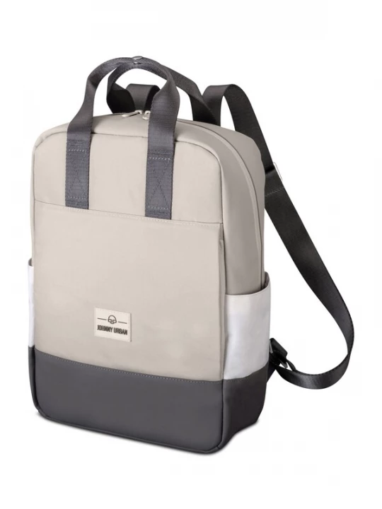 Foto van product Johnny Urban Rugzak taupe / donkergrijs / wit