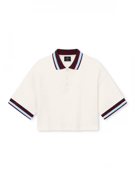 Foto van product Johnny Urban Shirt 'Abbie' crème / lichtblauw / bourgogne