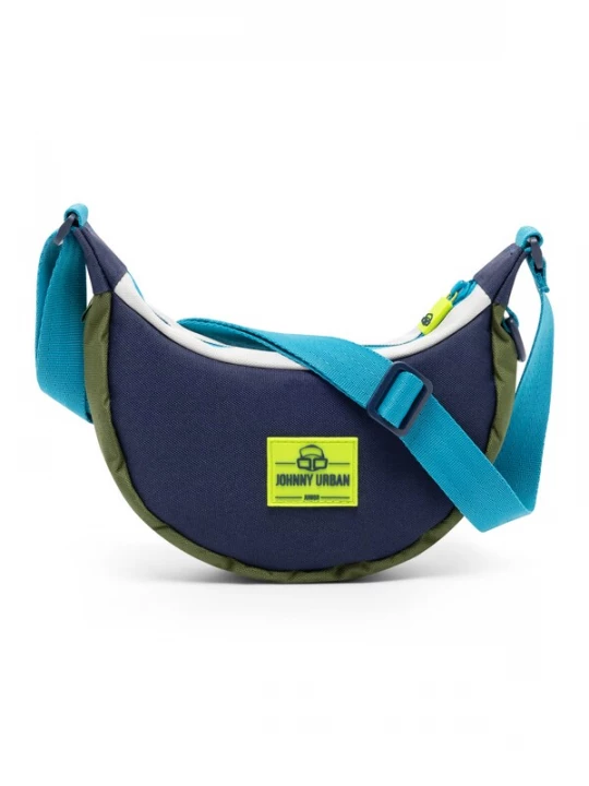 Foto van product Johnny Urban Tas 'Mio' azuur / donkerblauw / olijfgroen / wit